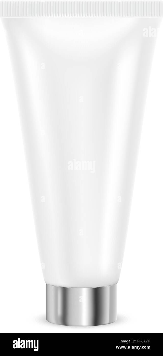 Tubo di crema. Contenitore bianco Illustrazione Vettoriale