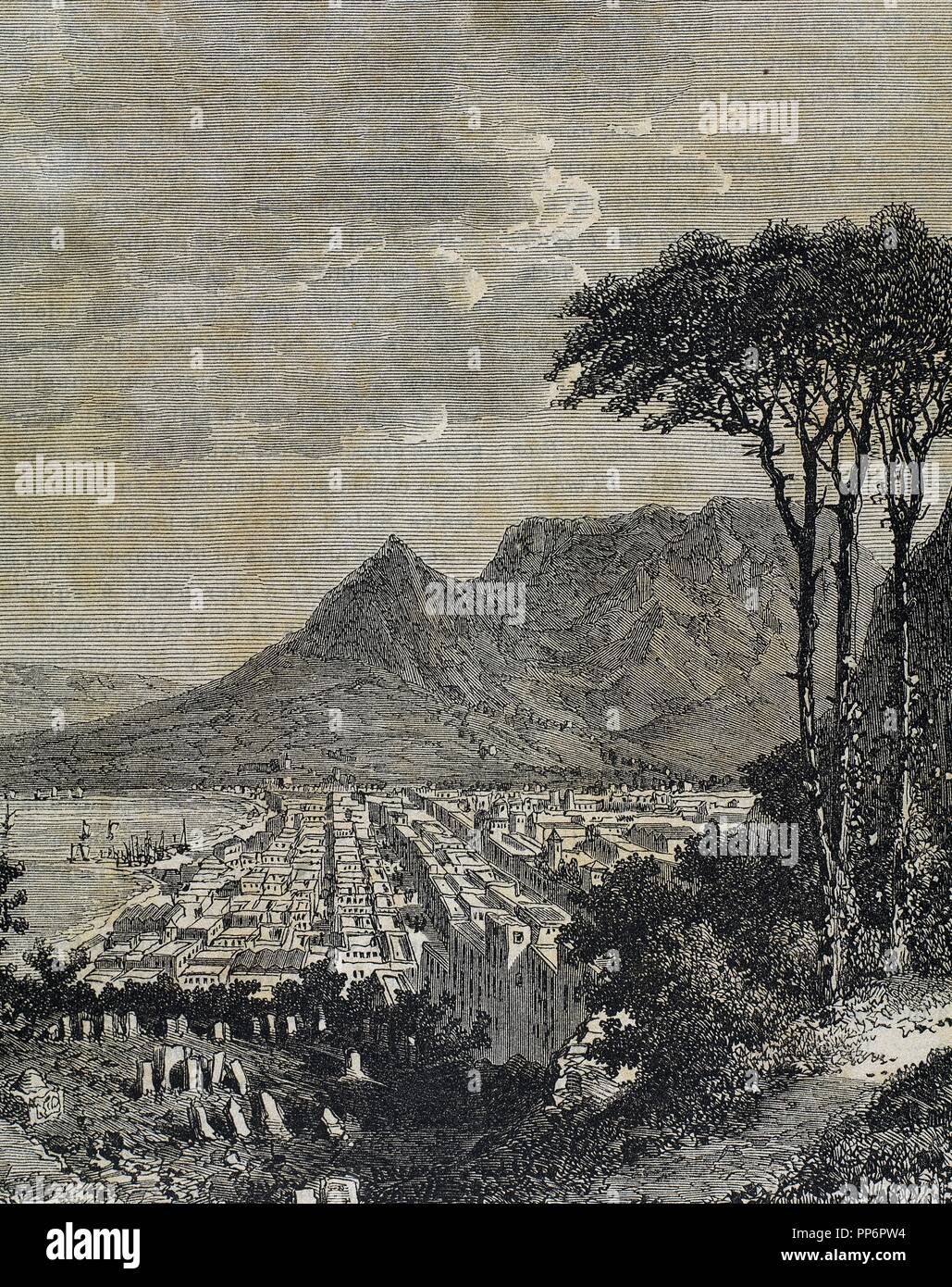 Repubblica del Sud Africa. Capo di Buona Speranza. Incisione del settimanale pittoresco familiare. 1882. Foto Stock