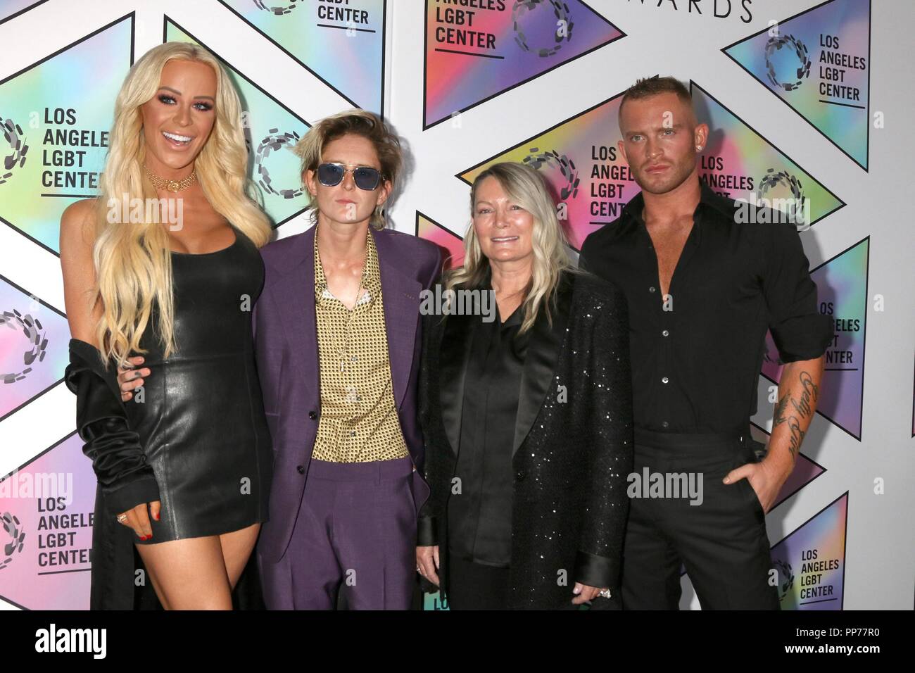 Beverly Hills, CA. Il 22 settembre, 2018. Gigi stupenda, Nat, Getty Ariadne Getty, Agosto Getty presso gli arrivi per Los Angeles LGBT del centro 49esimo anniversario gala Premi Vanguard, il Beverly Hilton di Beverly Hills, CA il 22 settembre 2018. Credito: Priscilla concedere/Everett raccolta/Alamy Live News Foto Stock