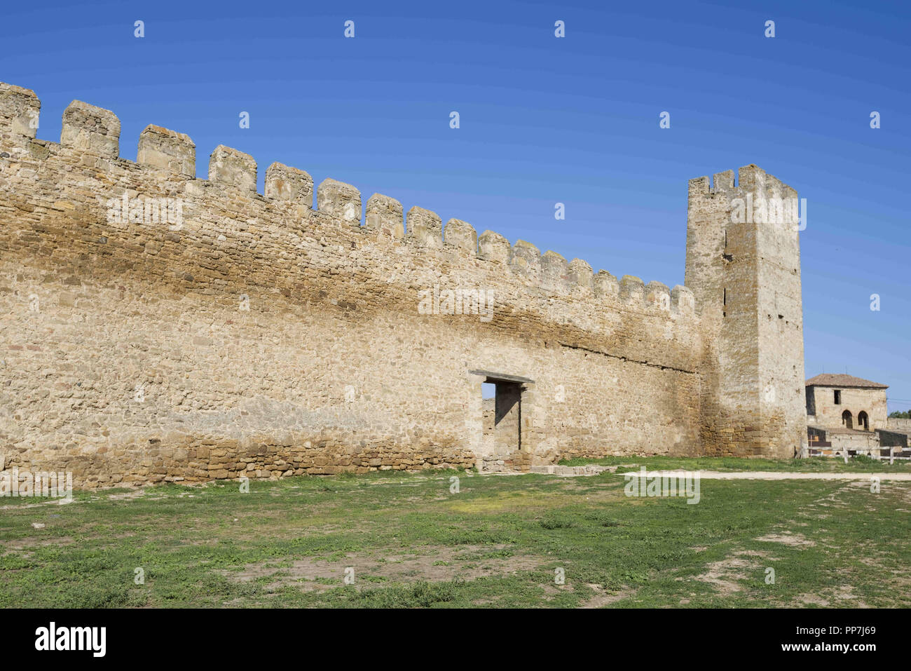 9 settembre 2018 - Belgorod-Dnestrovskiy, Ob Odessa, Ucraina, Europa - inattaccabile di mura difensive e la torre della Fortezza Akkerman Credito: Andrey Nekrasov/ZUMA filo/Alamy Live News Foto Stock