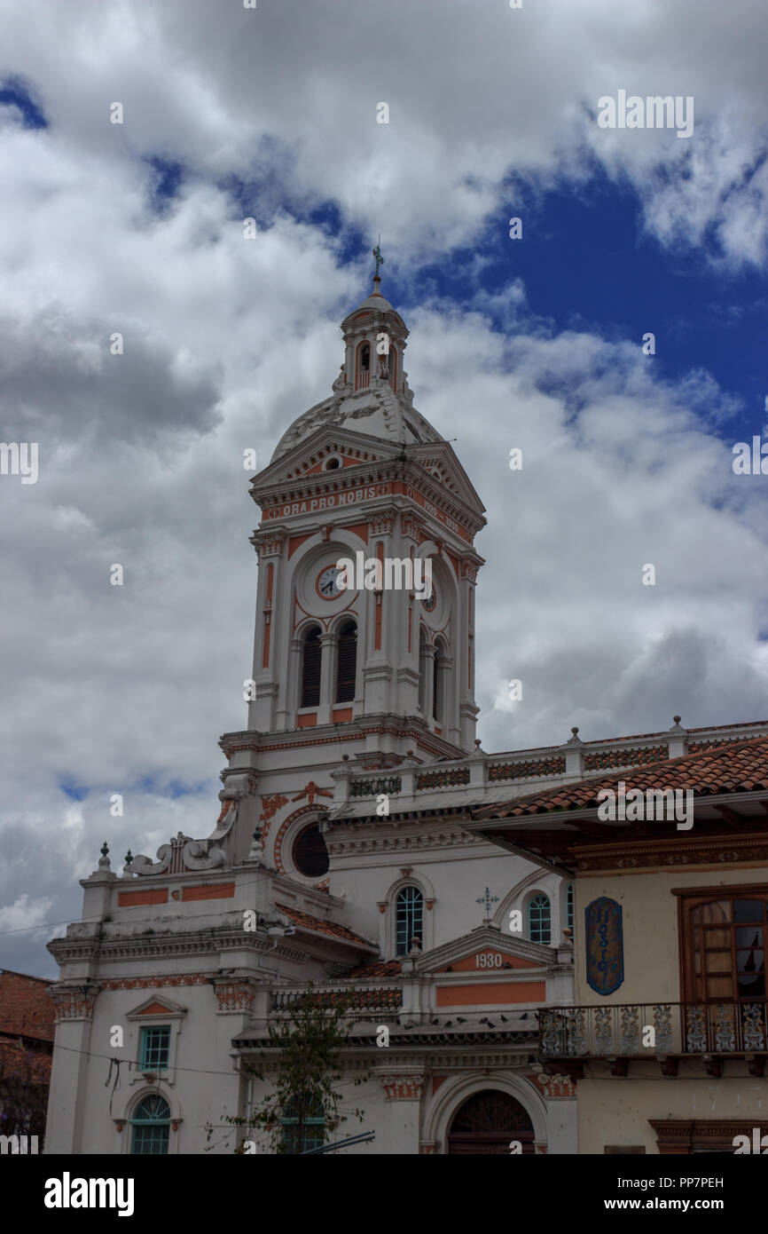 Chiesa di Cuenca in Ecuador Foto Stock