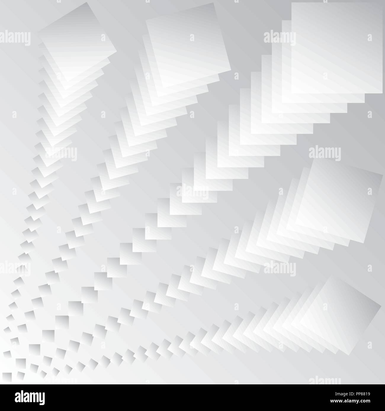 Illustrazione Vettoriale di astrazione in diverse colonne di piazze. Illustrazione Vettoriale