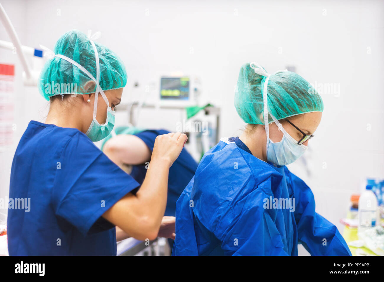 Preparazione per la chirurgia immagini e fotografie stock ad alta