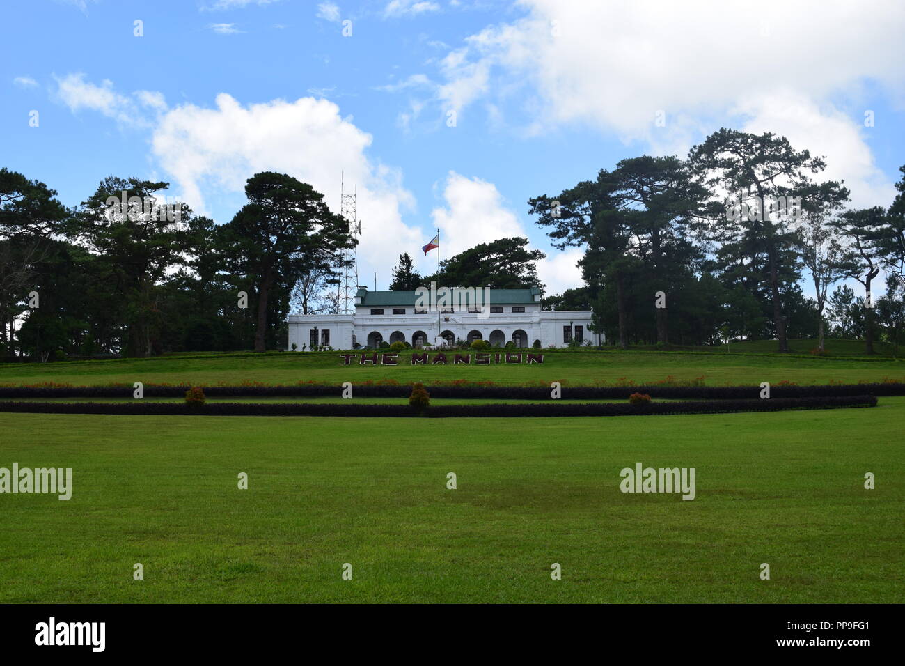 Il Mansion: la Casa Presidenziale a Baguio è stata ufficializzata la residenza estiva dei presidenti delle Filippine dal Commonwealth Foto Stock