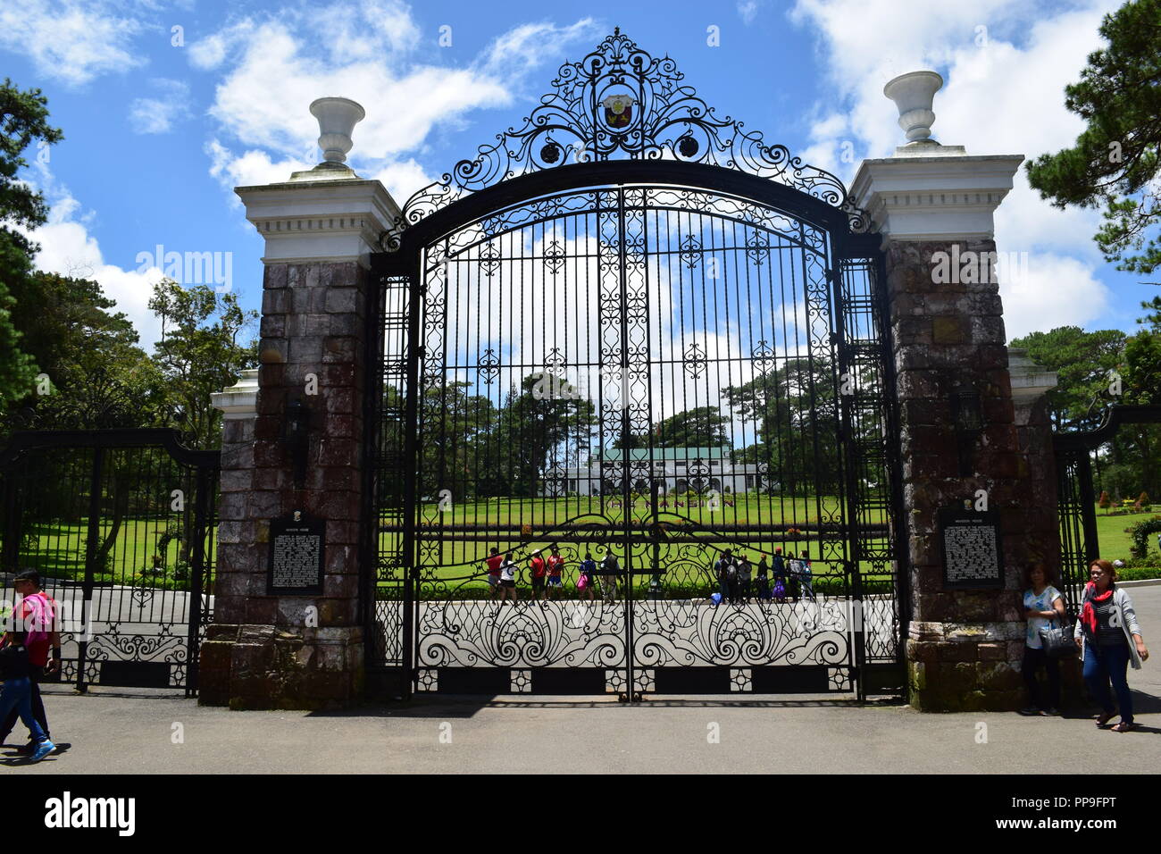 Il Mansion: la Casa Presidenziale a Baguio è stata ufficializzata la residenza estiva dei presidenti delle Filippine dal Commonwealth Foto Stock