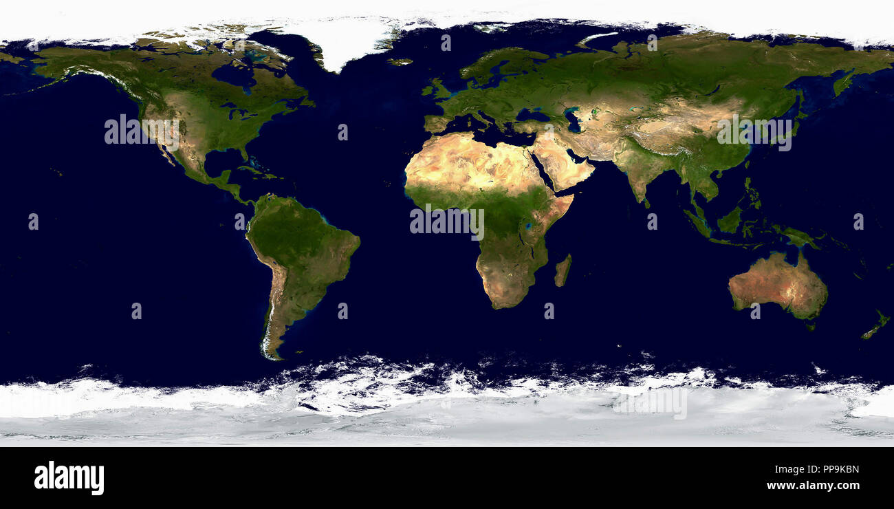 Mappa geografica del pianeta Terra Foto stock - Alamy