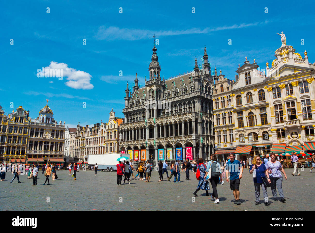 La Grand Place, il Grote Markt, città vecchia, Bruxelles, Belgio Foto Stock