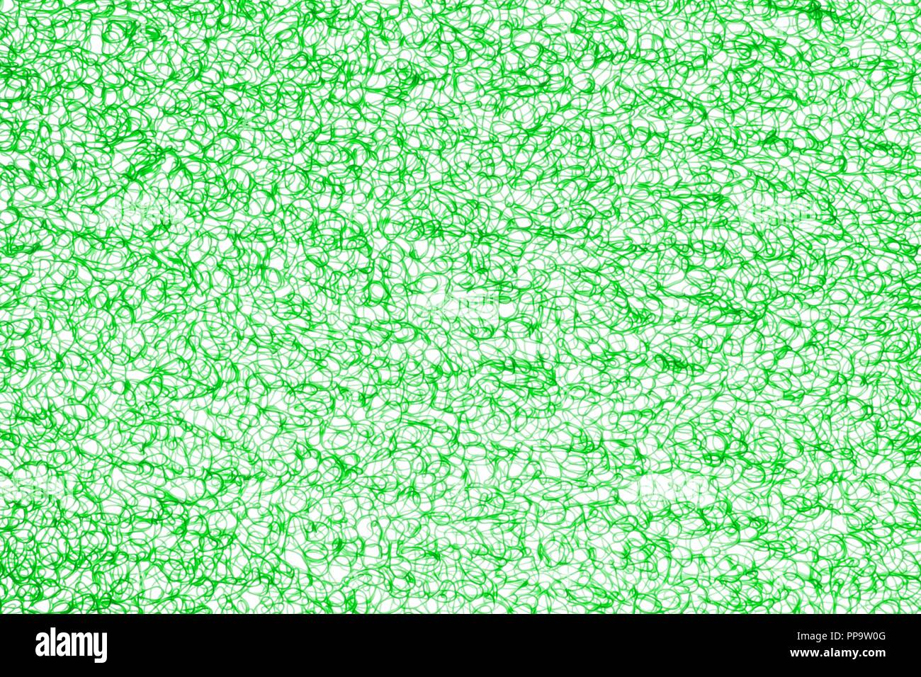 Curva delle linee verdi backgroound astratto Foto Stock