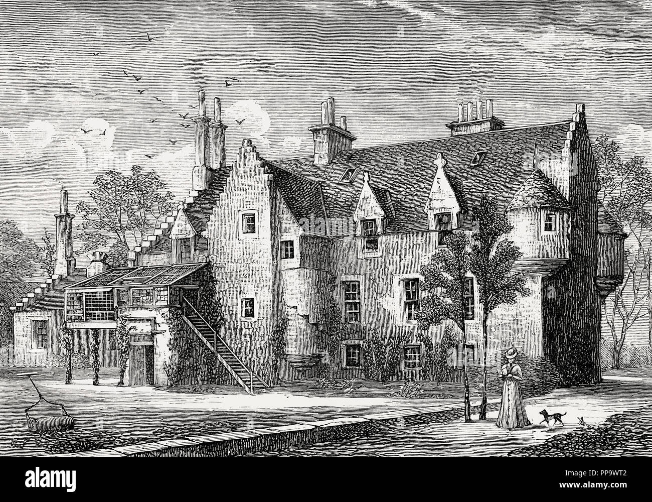 Pasqua Coates House, 32 Palmerston Place, Edimburgo, Scozia, XIX secolo Foto Stock