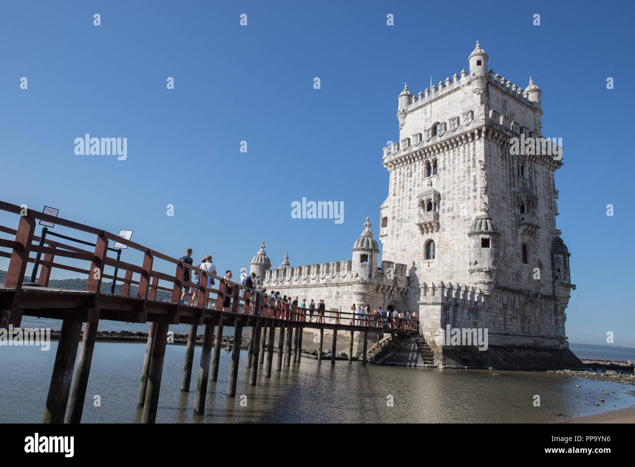 Torre di Belen, citymark Lisbona, Portogallo Foto Stock