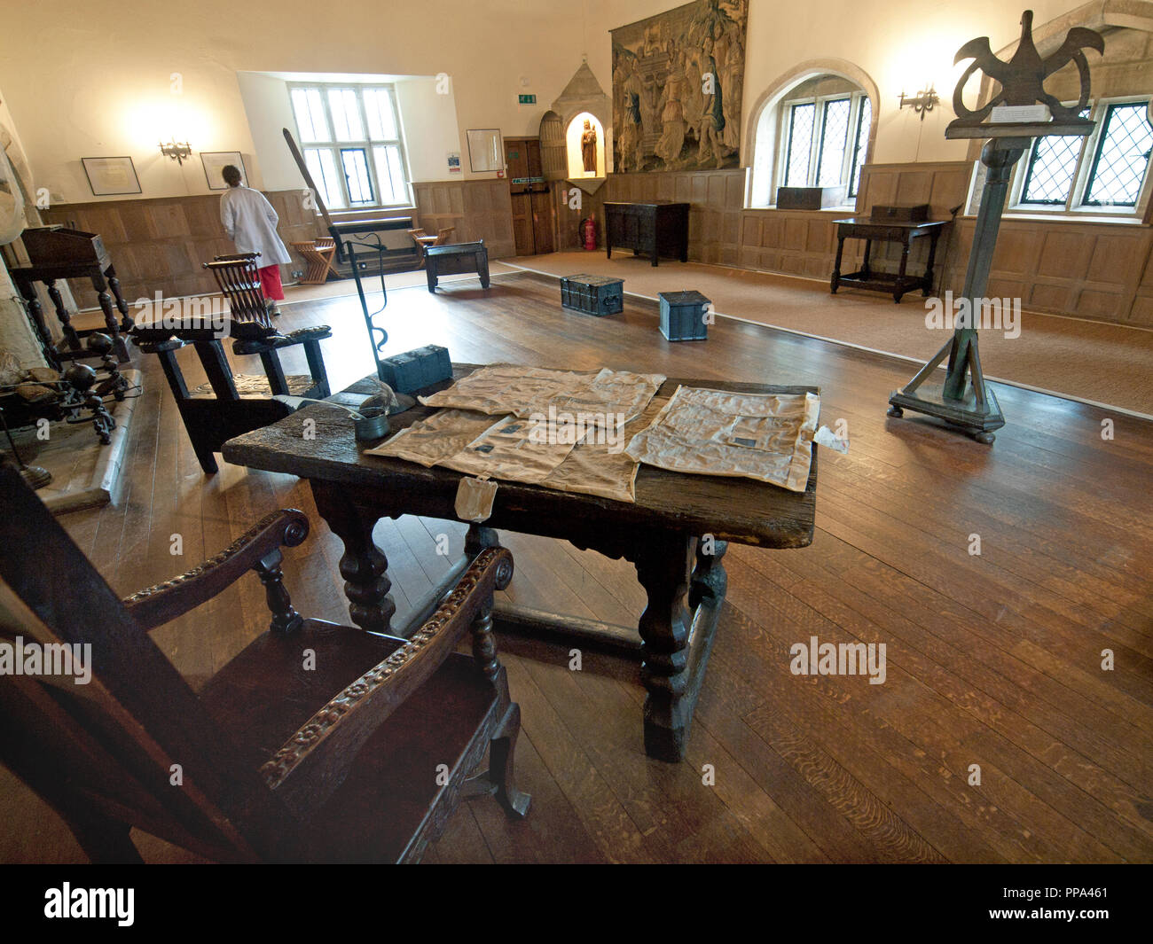 L'interno di Michelham Priory Foto Stock