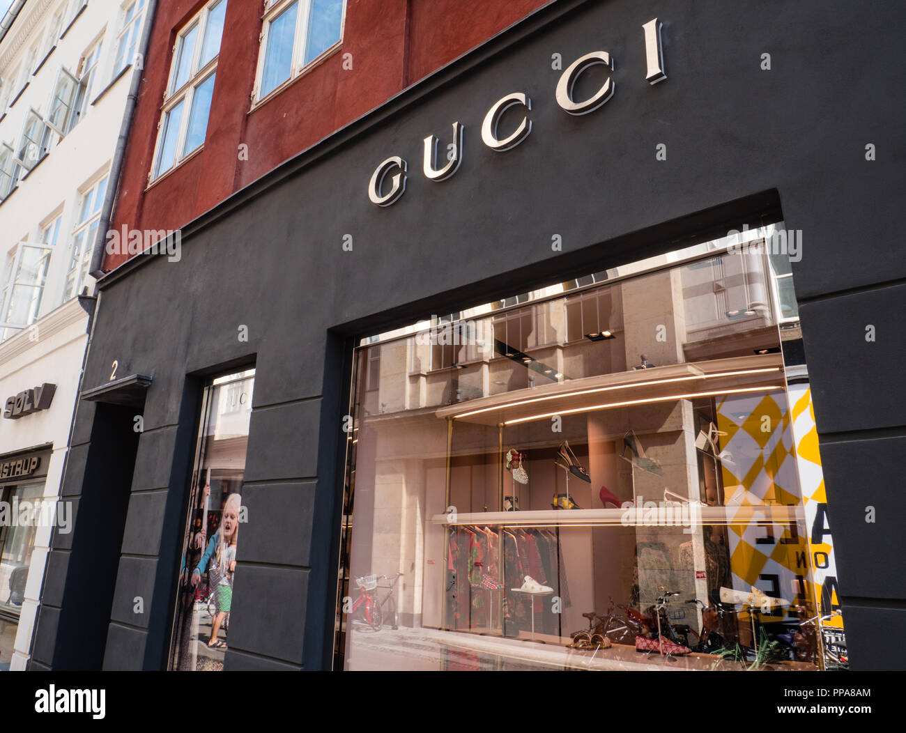 Negozio di Gucci, Copenaghen, Zelanda, Danimarca, l'Europa Foto stock -  Alamy