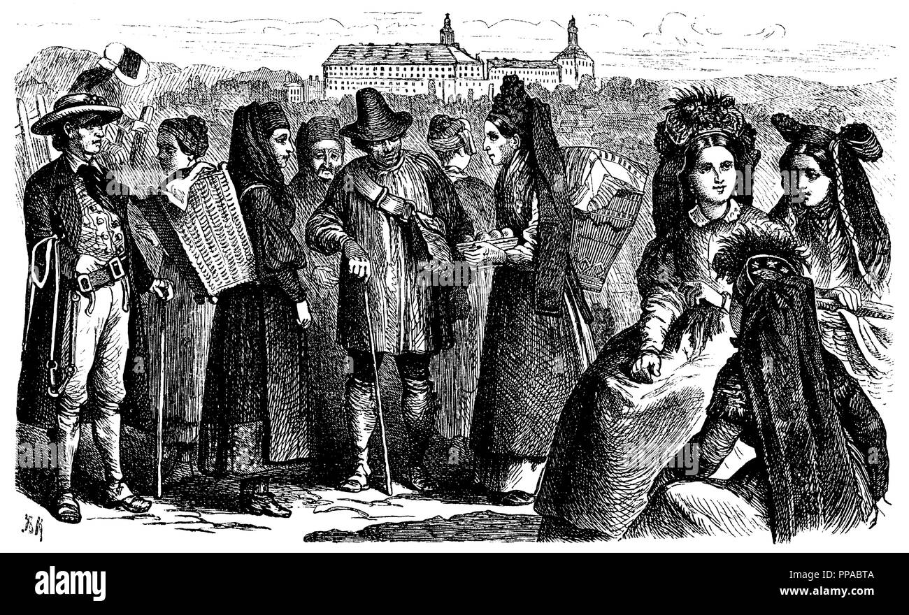 Turingia costumi nazionali, Foto Stock