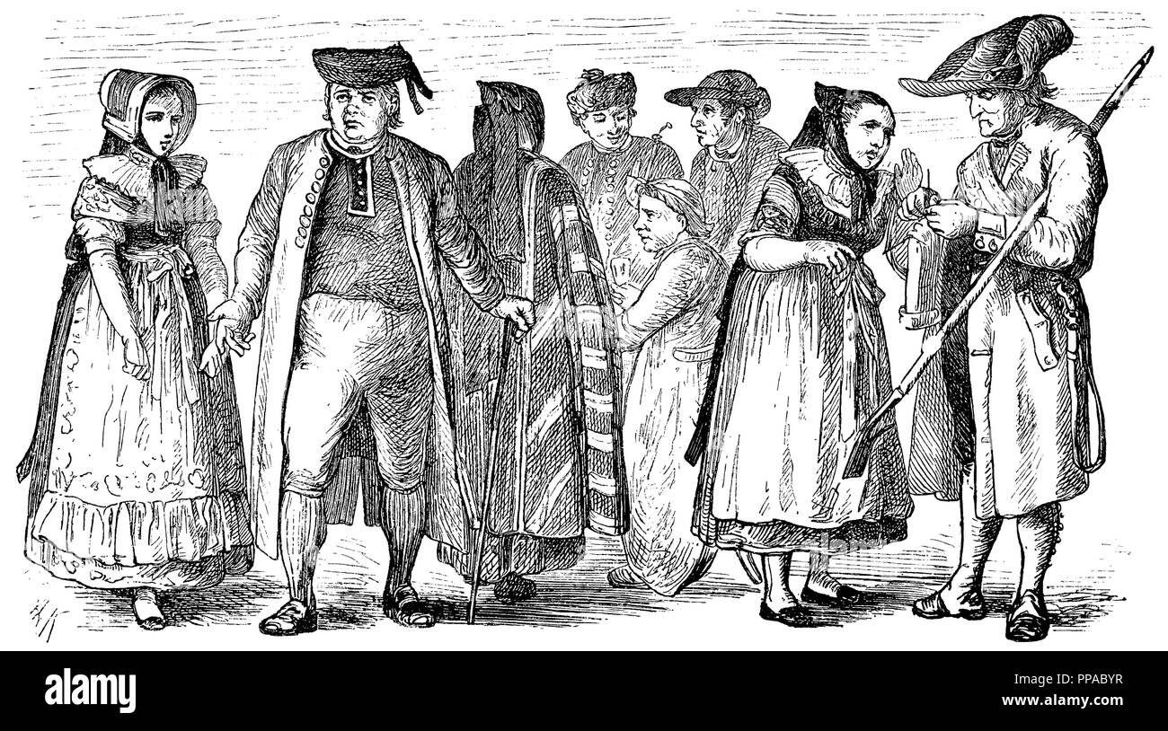 Costumi nazionali in Brunswick, Foto Stock