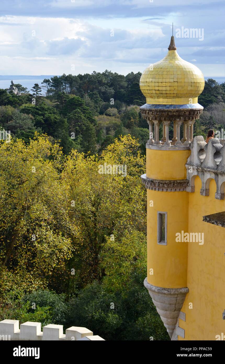 Palacio de Pena di Sintra, Portogallo Foto Stock