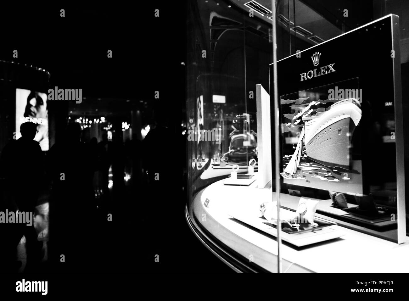 Rolex, notte tempo scene di Melbourne VIC, Australia Foto Stock