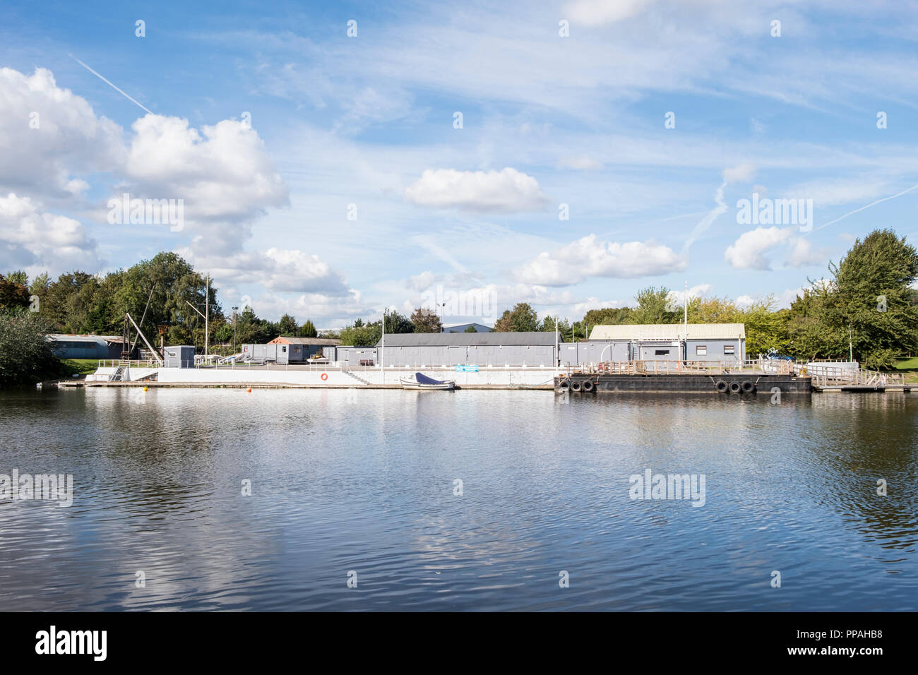 Nottingham mare base cadetti, situato presso il fiume Trent, Nottingham, Inghilterra, Regno Unito Foto Stock