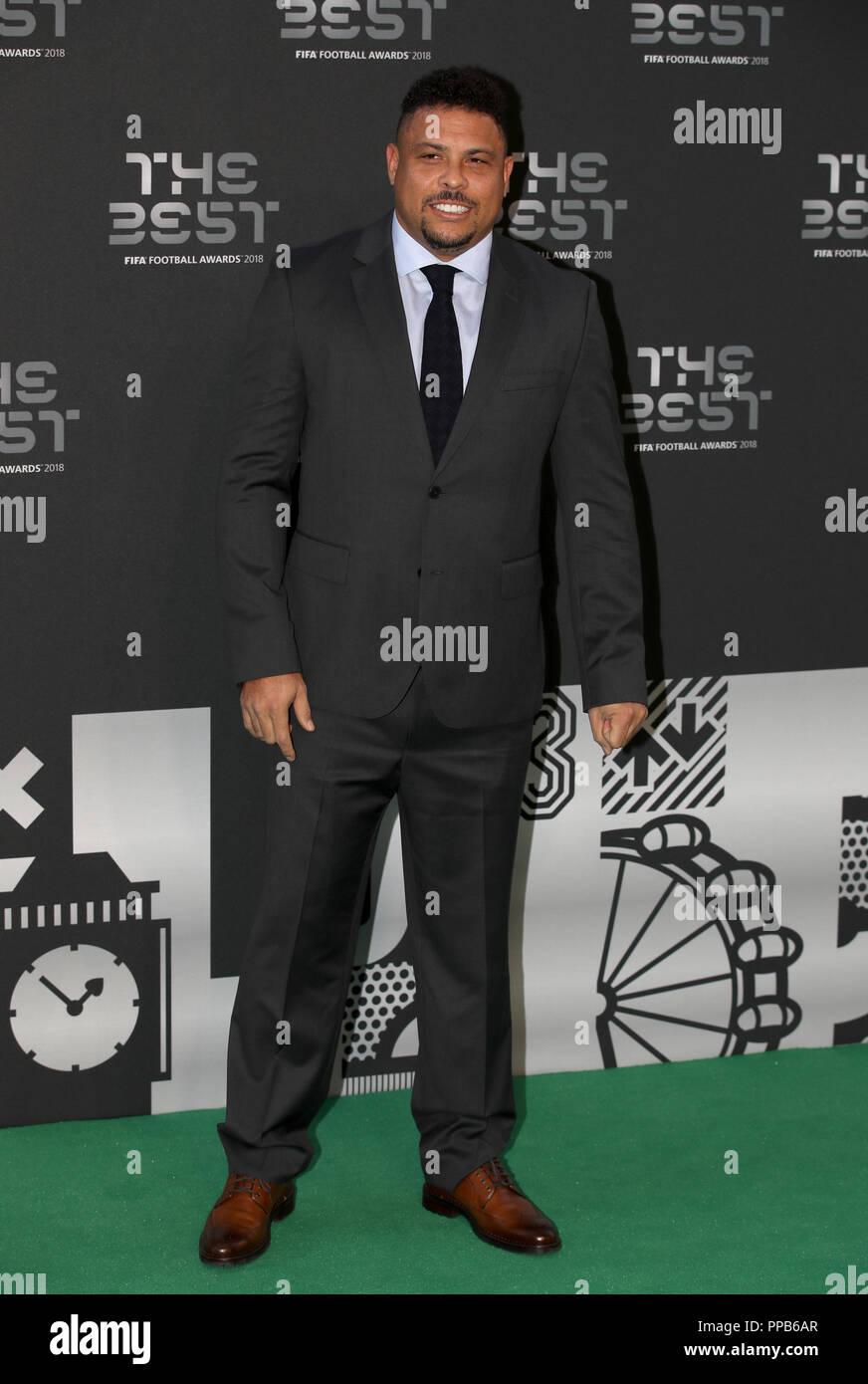 Ronaldo arriva per i migliori FIFA Football Awards 2018 al Royal Festival Hall di Londra. Foto Stock