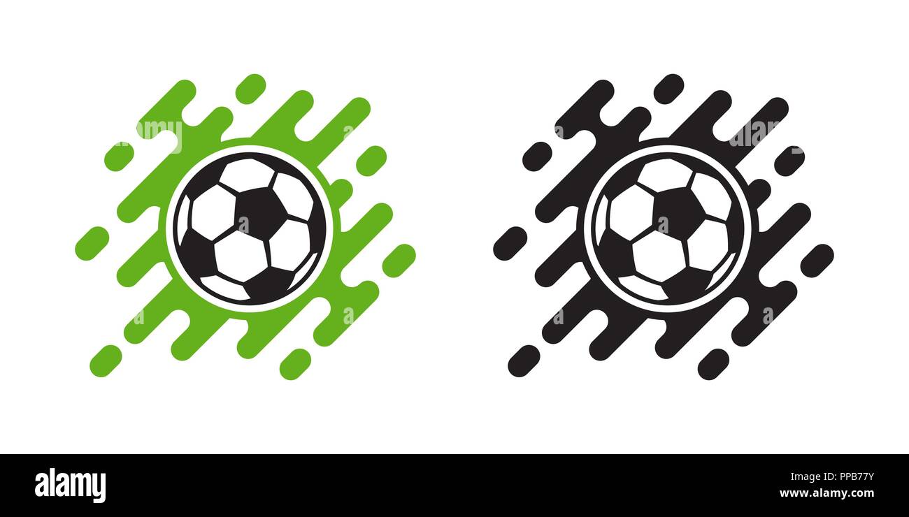 Pallone da calcio icona vettore isolato su sfondo bianco. Football Icona a sfera Illustrazione Vettoriale