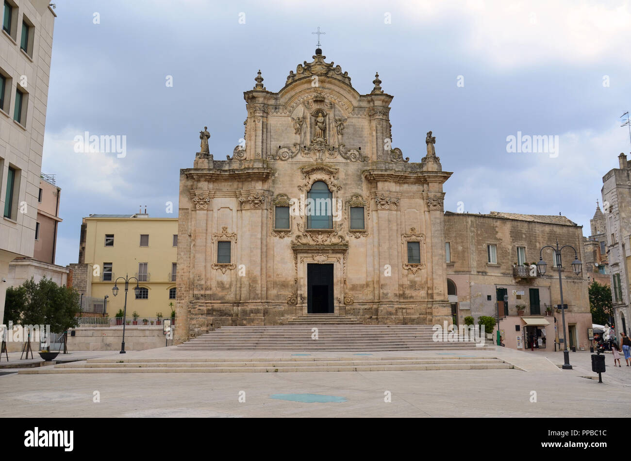 Chiesa di San Francesco di Assisi a Matera Foto Stock