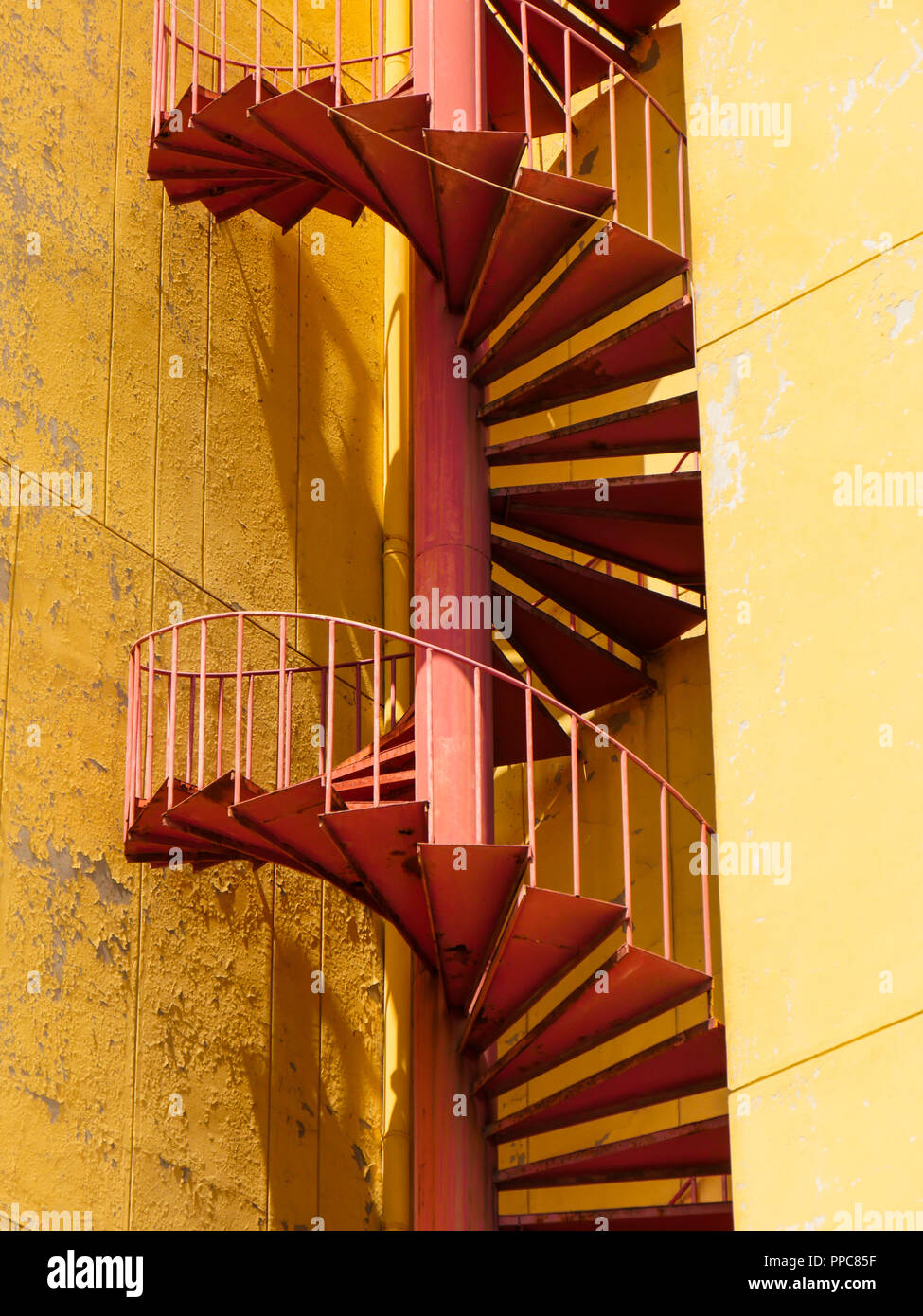 Scala a chiocciola Foto Stock
