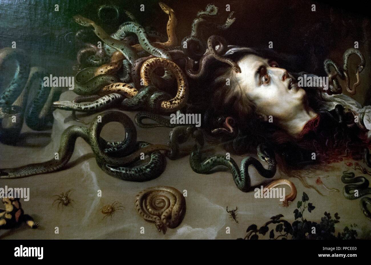 Peter Paul Rubens (1577-1640). Artista fiammingo. La testa di Medusa, c. 1617. Museo di Storia dell'arte (Kunsthistorisches Museum). Vienna. Austria. Foto Stock