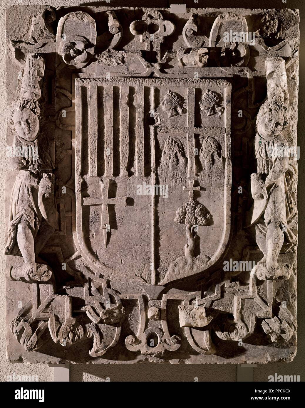 L'escudo DE ARMAS - SIGLO XVI. Posizione: Museo delle Belle Arti. Saragozza. Saragozza Zaragoza. Spagna. Foto Stock