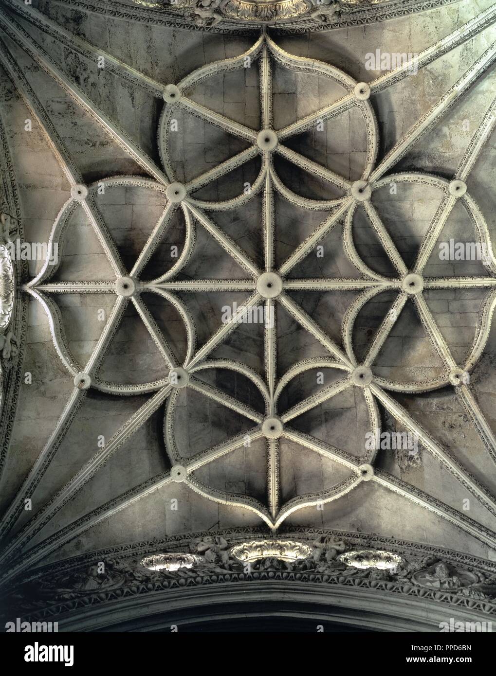 A BOVEDA DEL CRUCERO DE LA CATEDRAL DE ALMERIA - SIGLO XVI. Autore: OREA JUAN DE. Posizione: Catedral de Nuestra Señora de la Encarnación. Almería. Spagna. Foto Stock