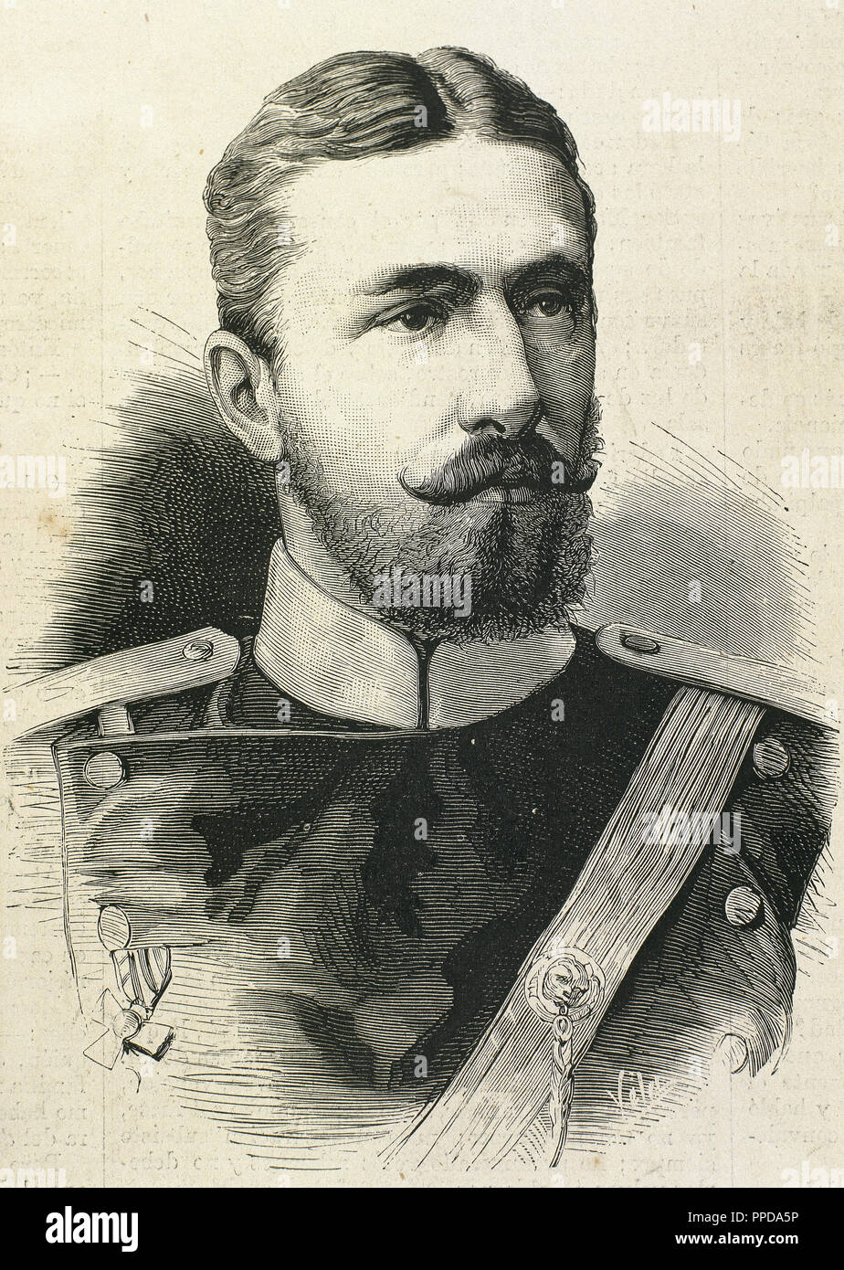 Alessandro di Battenberg (1857-1893). Il principe di Bulgaria (1879-1886). Foto Stock