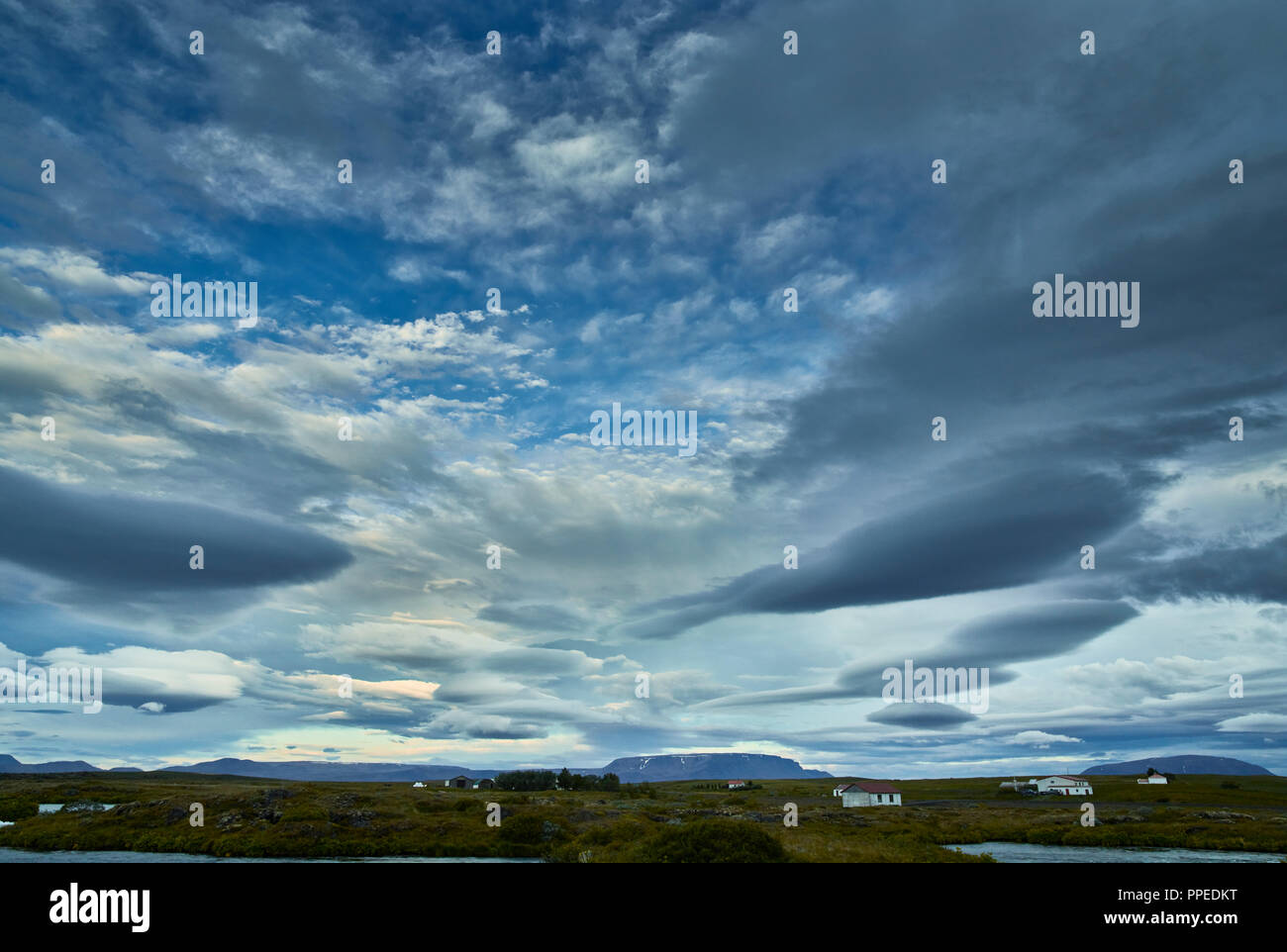 Cloudscape, Islanda Foto Stock