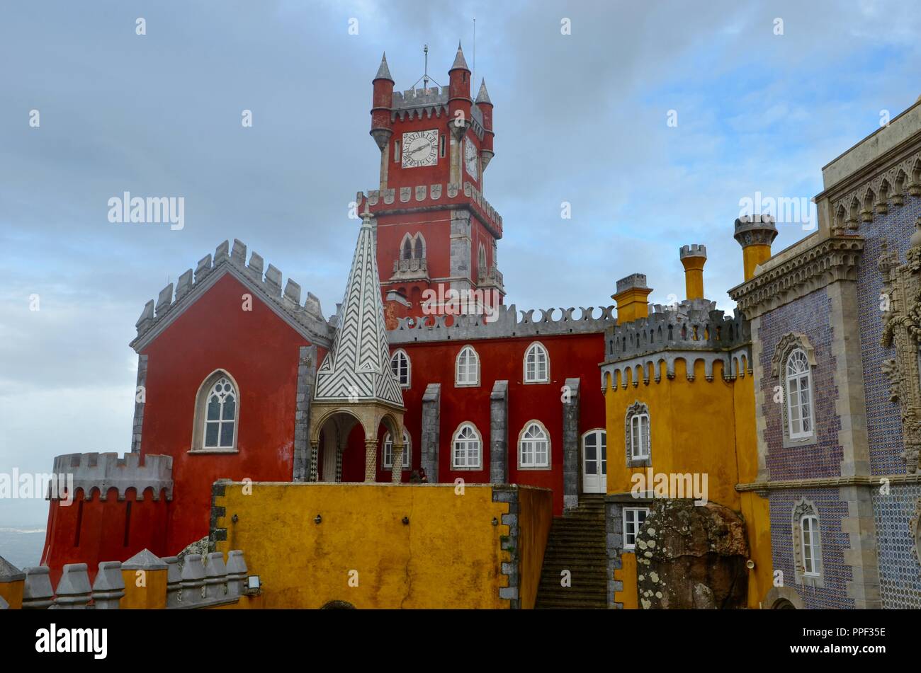 Palacio de Pena di Sintra, Portogallo Foto Stock