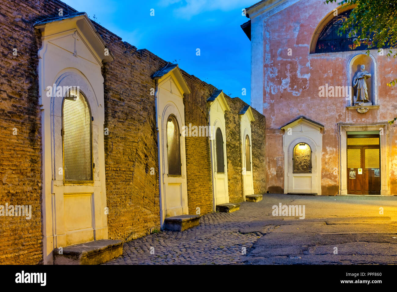 Chiesa di San Bonaventura al Palatino, Roma Italia Foto Stock
