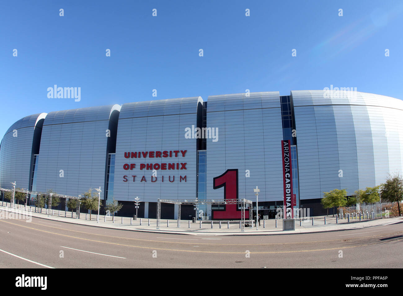 GLENDALE,Arizona,U.S.A. 29 ENERO 2013. Vista generale della University of Phoenix Stadium anteprima del gioco tra il Messico vs Danimarca. // Vista generi Foto Stock