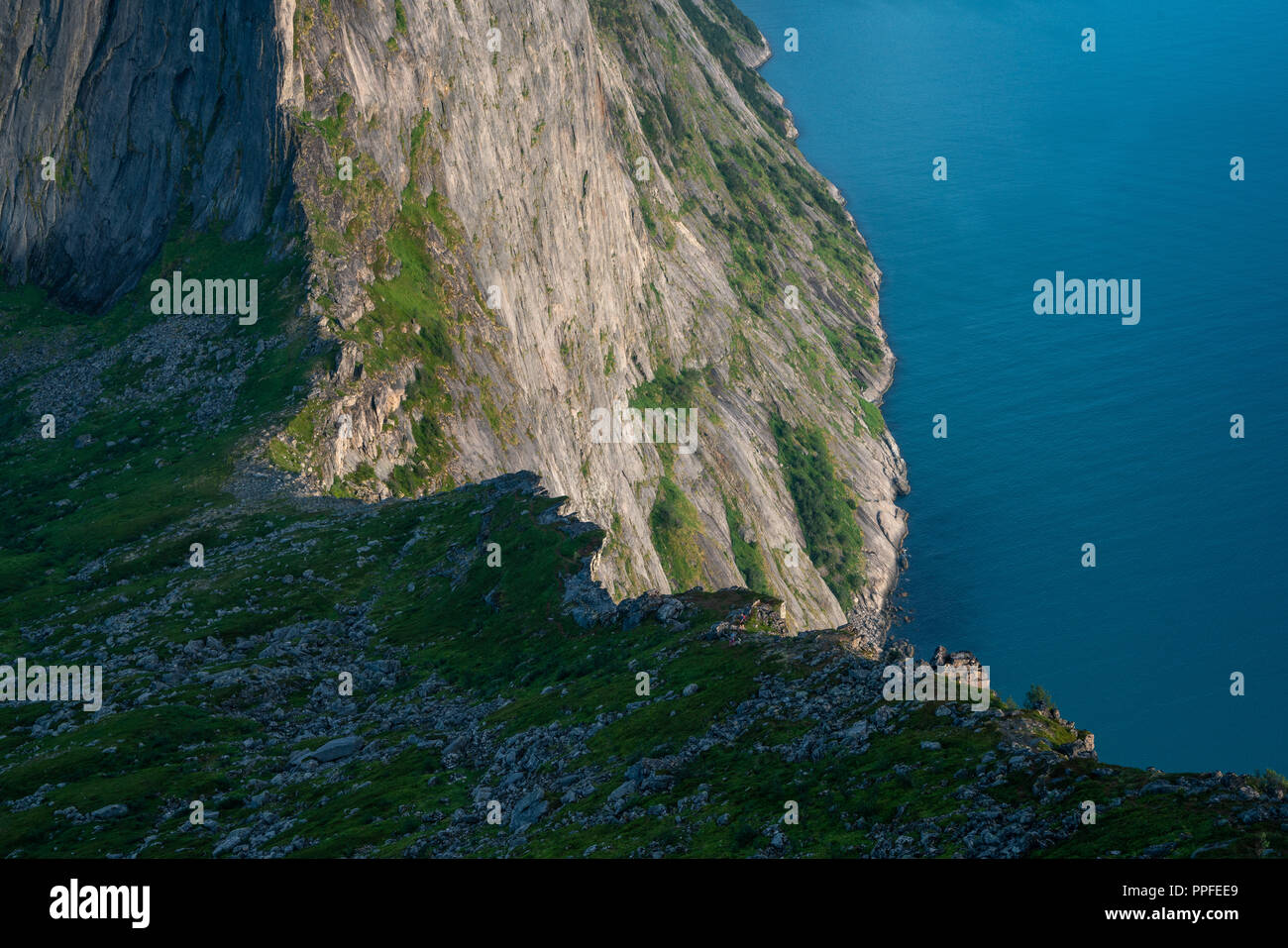 Paesaggio di montagna in Senja Norvegia Foto Stock