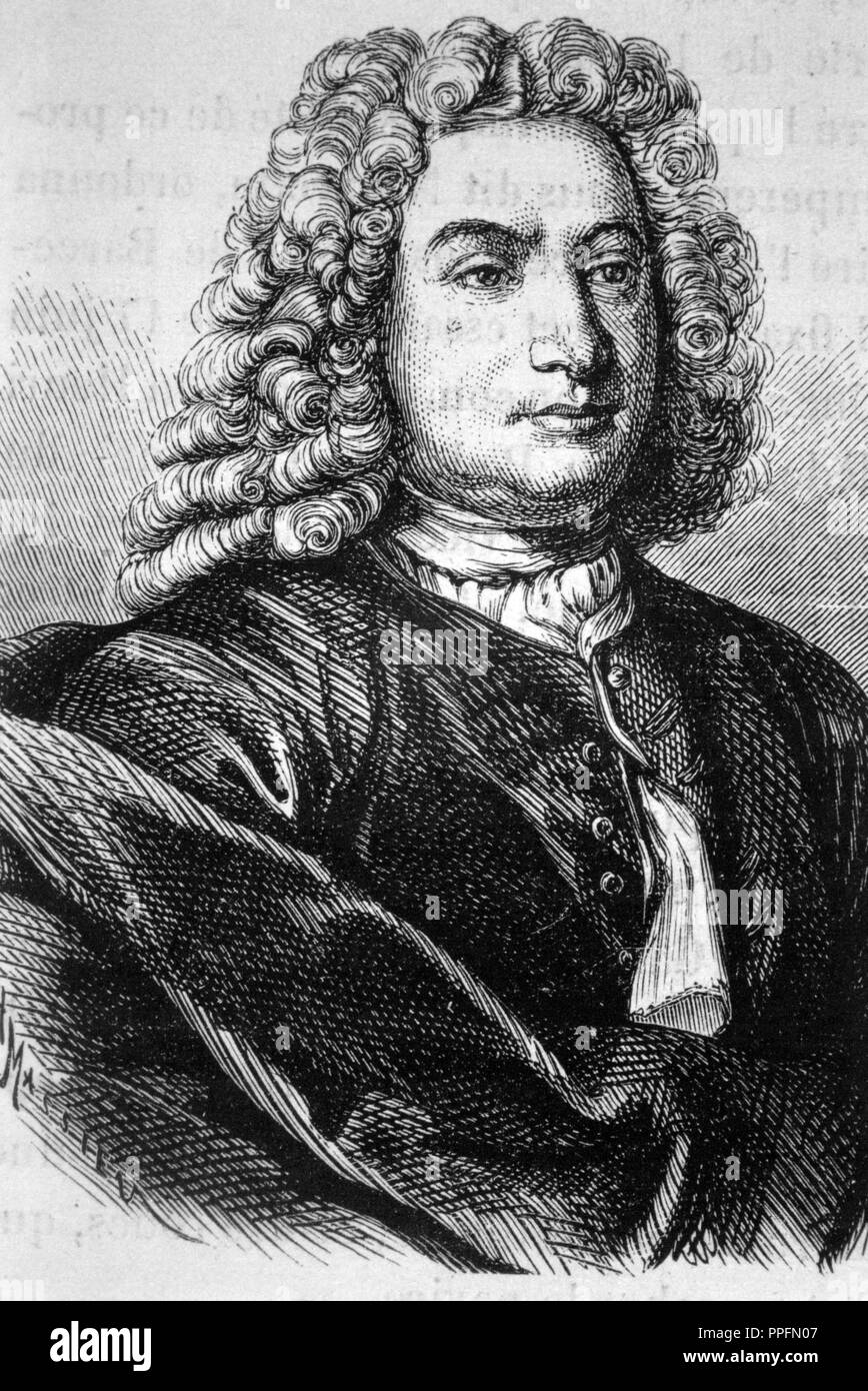 DANIEL Bernoulli (1700-1782) Svizzera matematico e fisico. Foto Stock