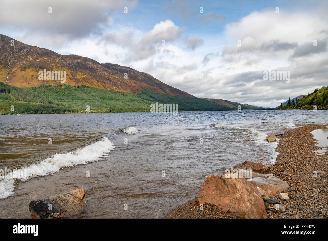 Loch Lochy, altopiani, Scozia Foto Stock