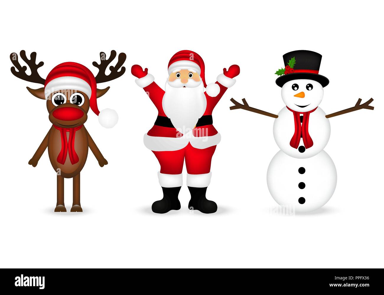 Babbo Natale o di nonno gelo con un sacco di doni sulla neve contro il  cielo, 3d Foto stock - Alamy