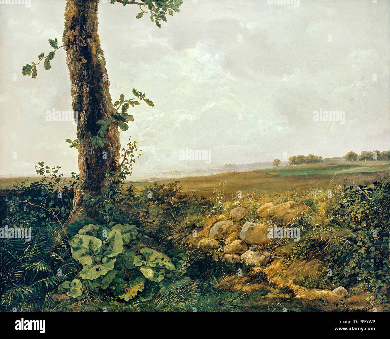 Johan Christian Dahl - View Near Presto 1816 olio su tela. Galleria Nazionale di Norvegia, Oslo, Norvegia. Foto Stock