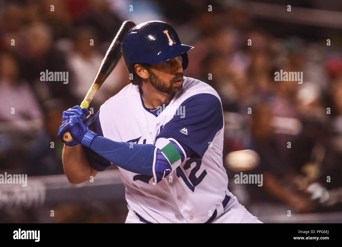 Chris Colabello de Italia, duranti el partido de Messico vs Italia,Clásico Mundial de Beisbol en el Estadio de Charros de Jalisco. Guadalajara Jalisco Foto Stock