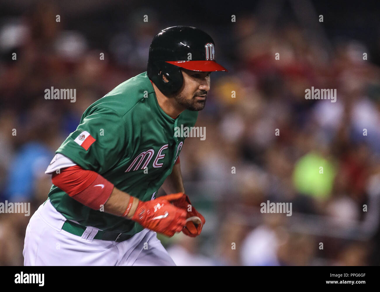 Adrian Gonzalez de Messico Messico, duranti el partido de Messico vs Italia,Clásico Mundial de Beisbol en el Estadio de Charros de Jalisco. Guadalajara Foto Stock