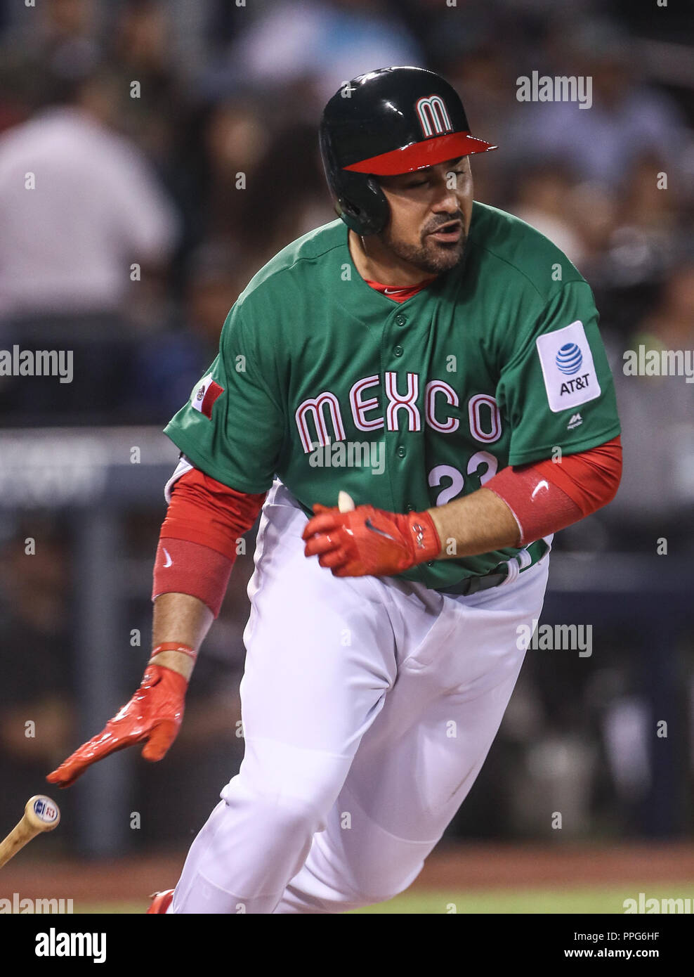 Adrian Gonzalez de Messico Messico, duranti el partido de Messico vs Italia,Clásico Mundial de Beisbol en el Estadio de Charros de Jalisco. Guadalajara Foto Stock