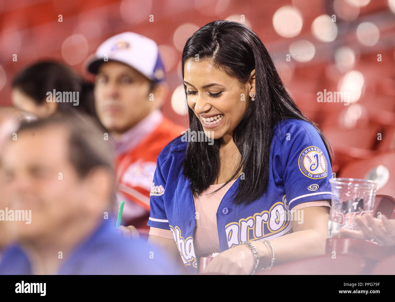 Aficion deItalia ,duranti el partido de desempate italia vs Venezuela, World Baseball Classic en estadio Charros de Jalisco en Guadalajara, Messico. Ma Foto Stock