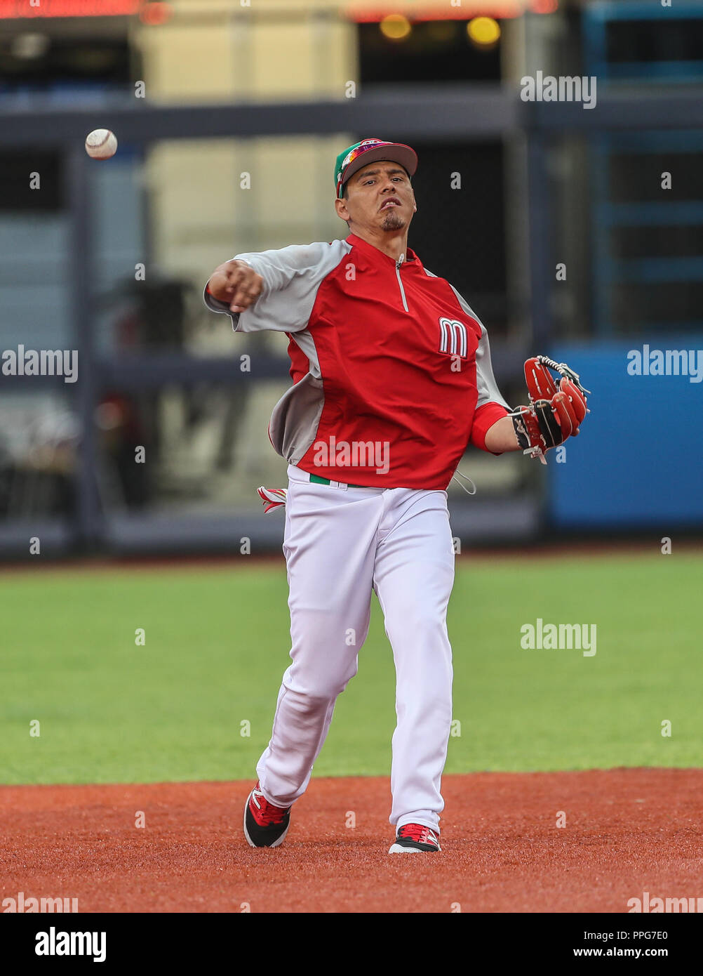 Luis Cruz de Mexico. Aspectos del Partido Messico vs Italia, duranti Clásico Mundial de Beisbol en el Estadio de Charros de Jalisco. Guadalajara Jalis Foto Stock