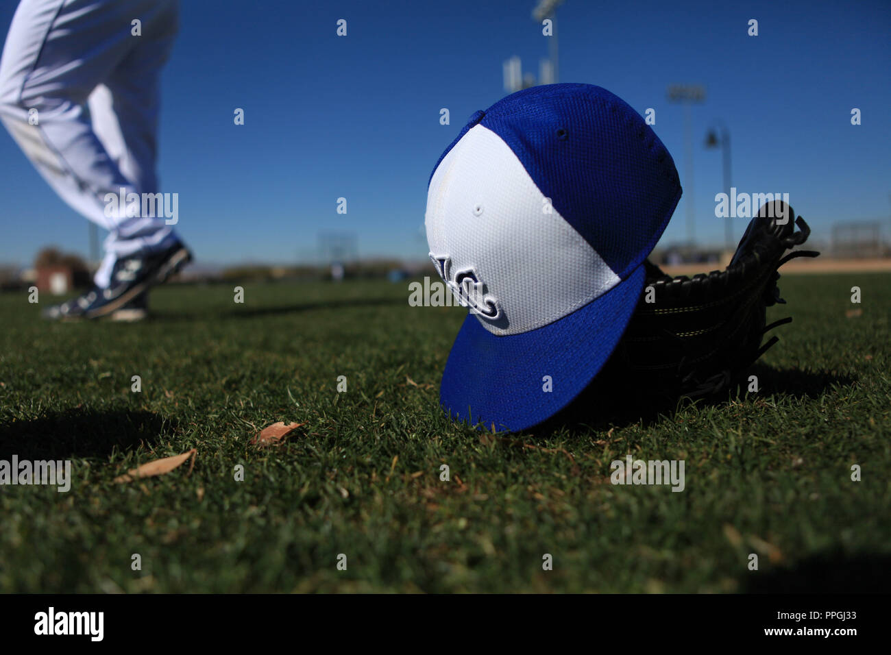 Roylas di Kansas City.Durante la primavera Trainig 2013 in Arizona..sorpresa complesso di baseball. .23 febbraio 2013. .(©NortePhoto) Foto Stock