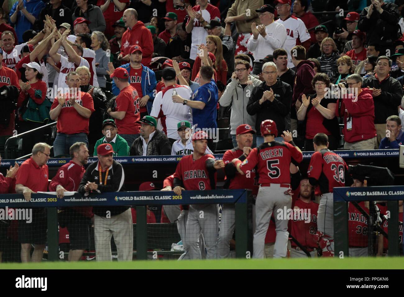 Canada vs Messico en el Clasico Mundial 2013. Foto:NortePhoto.com Foto Stock