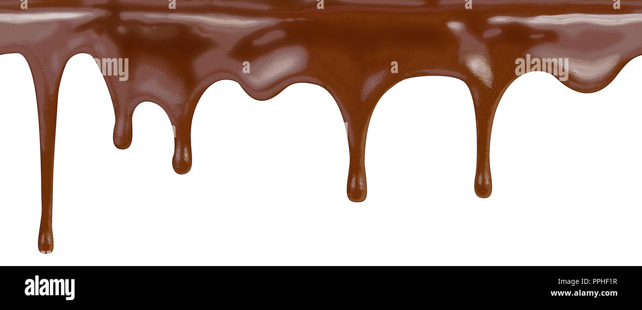 Seamless pattern di cioccolato su sfondo bianco con percorso di clipping incluso Foto Stock