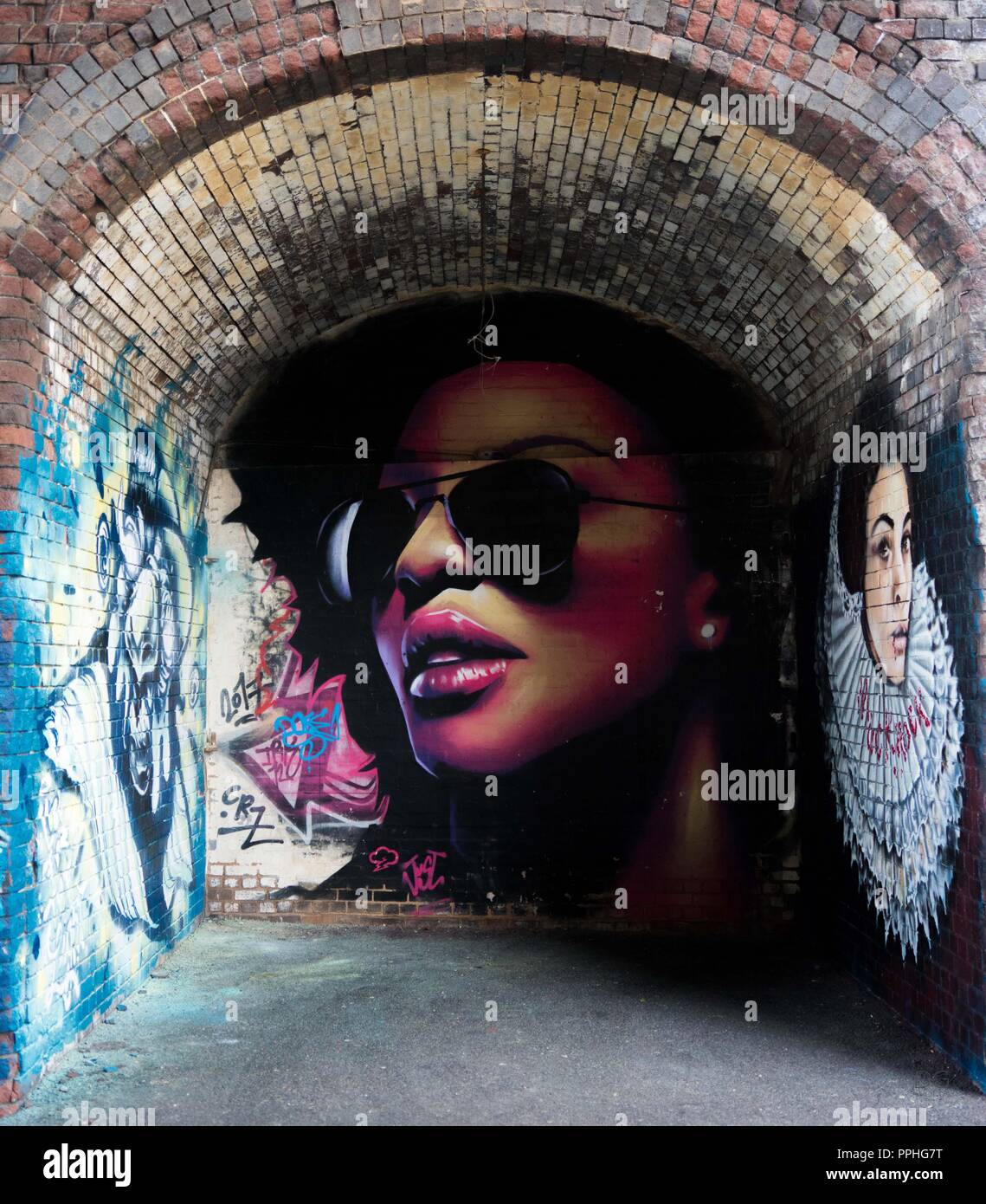 Birmingham Graffiti Foto Stock