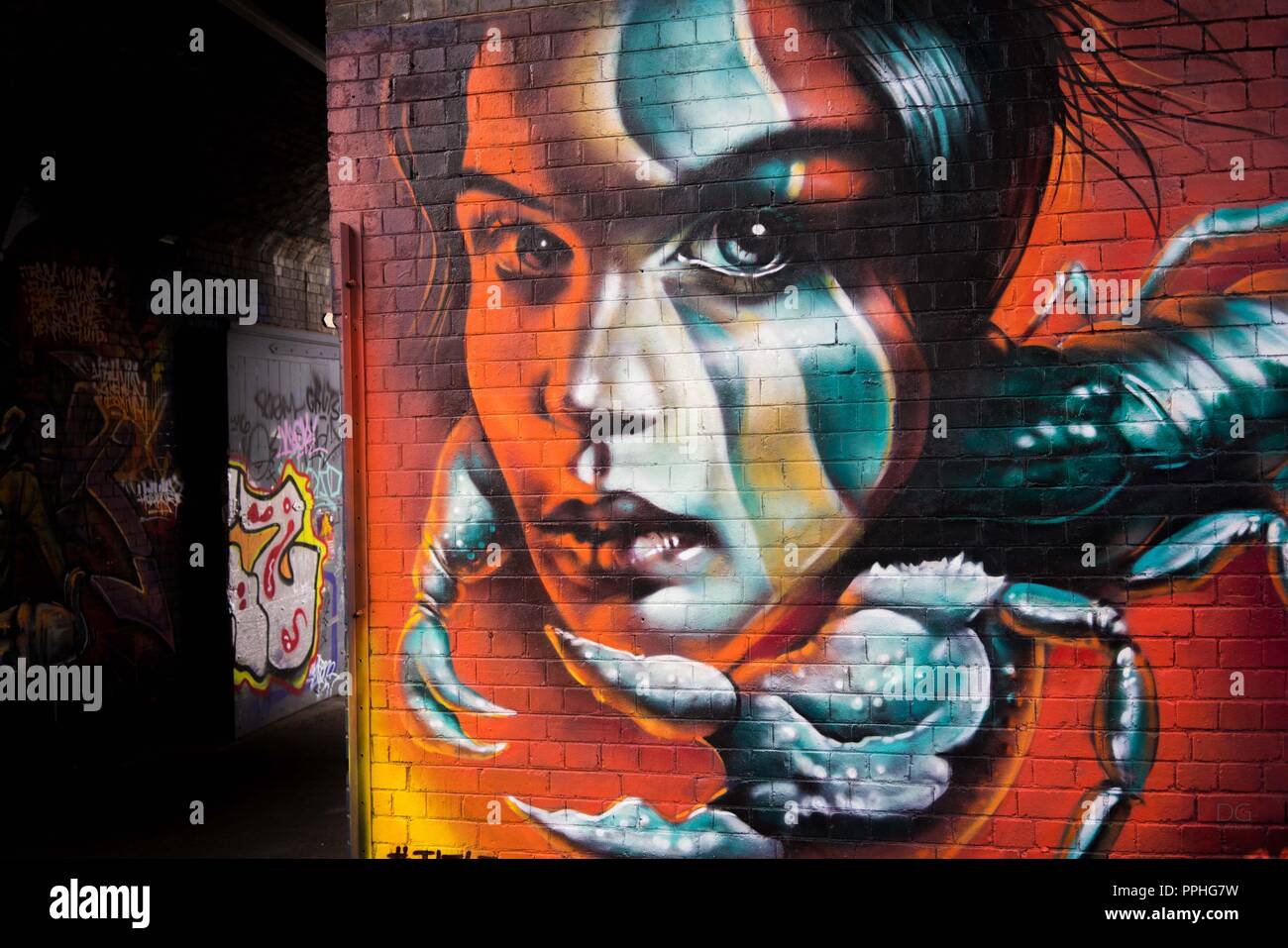 Birmingham Graffiti Foto Stock