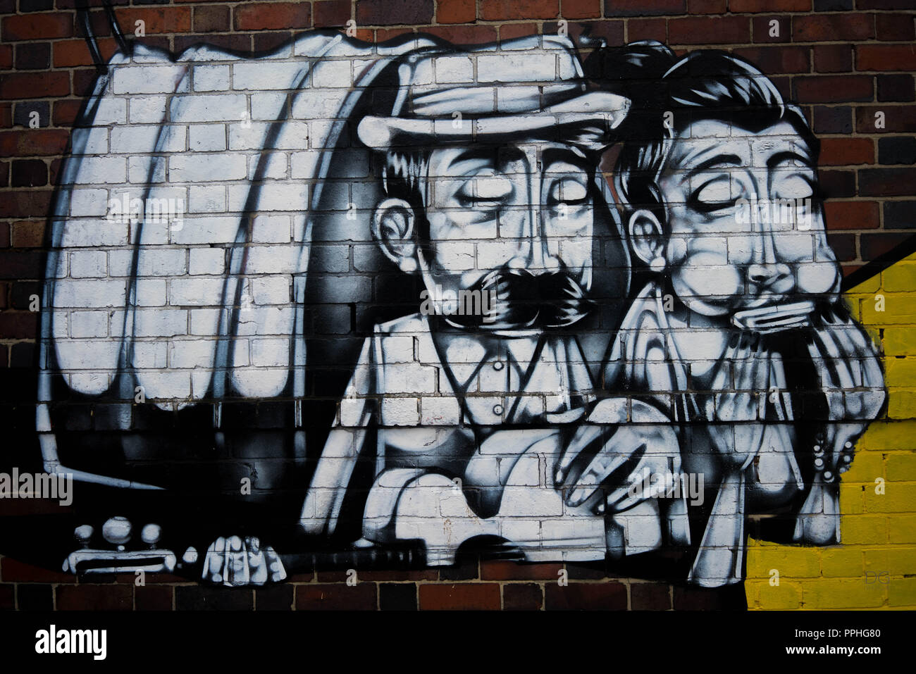 Birmingham Graffiti Foto Stock