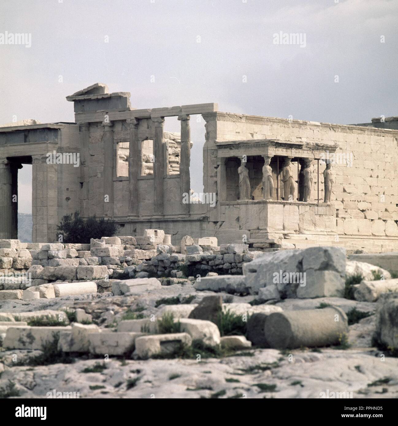 EL ERECTEON - SIGLO V AC. Autore: MNESICLE SIGLO V AC. Posizione: l'Acropoli. Atene. Foto Stock